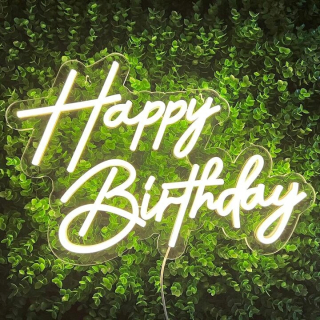 Gadget - LED neónové svetlo nápis HAPPY BIRTHDAY